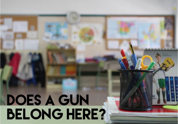 Gun - school - does a gun belong here
