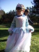 Charlie, age 4, in a favorite princess gown
